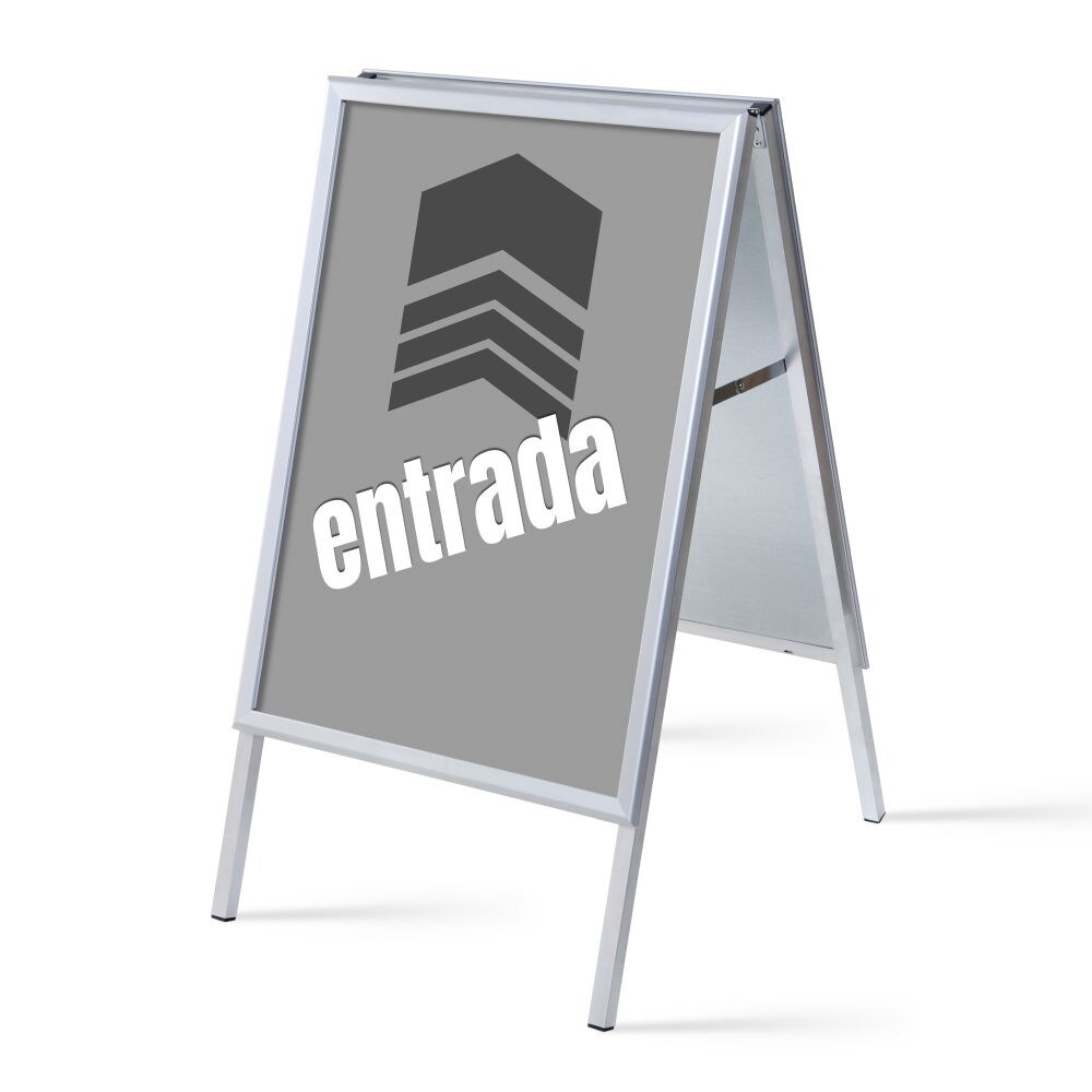 SHOWDOWN Displays Showdown Kundenstopper - DIN A1 - Komplett-Set - Entrada Spanisch - Grau/Schwarz Image