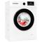 Exquisit Waschmaschine WA58014-340A weiss | Waschmaschine 8 kg | Energieeffizienz A | 16 Waschprogramme | Kindersicherung | Startzeitvorwahl