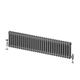 Utopia Traditional Triple Panel 3 Column Horizontal Radiator Cast Iron Style Central Heating Grey - 400 x 1370mm