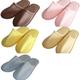 MdybF Disposable slippers 5 Pairs Disposable Slippers Hotel Travel Slipper Home Guest Use Men Women Slippers-Mix 5-5Pairs (About 27Cm)
