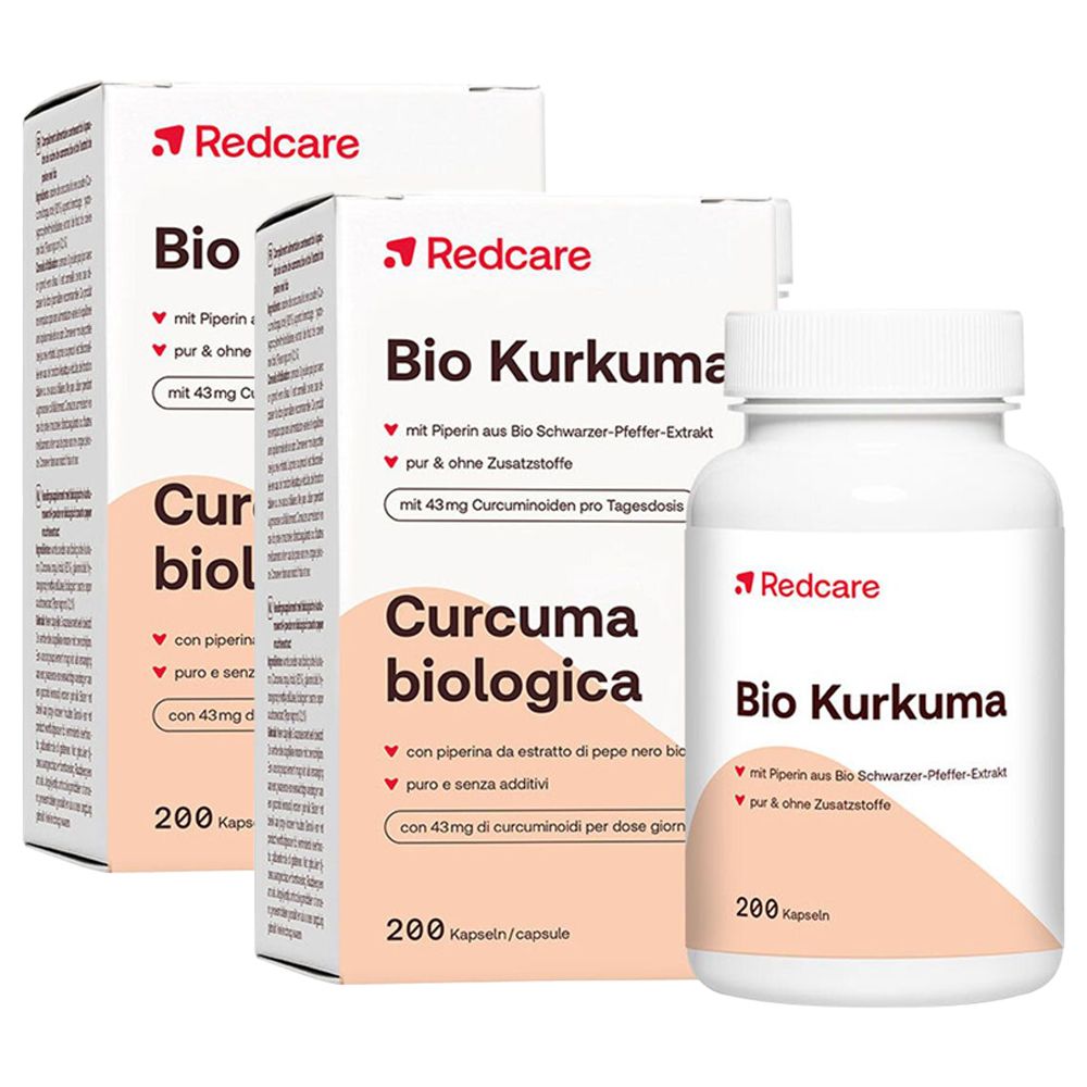 Redcare Bio Kurkuma Doppelpack 2x200 St Kapseln Image