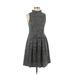 Ganni Casual Dress - A-Line Mock Sleeveless: Black Solid Dresses - Women's Size Small