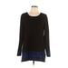 Studio Works Pullover Sweater: Black Tops - Women's Size Large