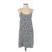 Tibi Casual Dress - Mini Scoop Neck Sleeveless: Blue Leopard Print Dresses - Women's Size 2