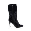 Boutique 9 Boots: Black Print Shoes - Women's Size 8 - Round Toe