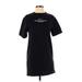 Nike Casual Dress - Shift Crew Neck Short sleeves: Black Graphic Dresses - Women's Size X-Small
