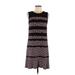 MICHAEL Michael Kors Casual Dress - Mini Crew Neck Sleeveless: Black Dresses - Women's Size Medium