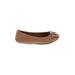 Me Too Flats: Brown Print Shoes - Women's Size 5 1/2 - Round Toe