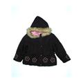Rothschild Coat: Black Solid Jackets & Outerwear - Size 4Toddler
