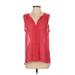 Maurices Sleeveless Blouse: Red Tops - Women's Size 5