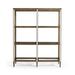 Jacques 64" H x 52" W Solid Wood Etagere Bookcase Wood in Brown/Red Jonathan Charles Fine Furniture | 64 H x 52 W x 17 D in | Wayfair 007-3-140-WBL