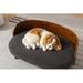 Tucker Murphy Pet™ Scandinavian Style Elevated Dog Bed Pet Sofa w/ Legs & Bent Wood Back in Gray/Brown | 11.02 H x 26.77 W x 15.75 D in | Wayfair