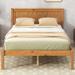 Red Barrel Studio® Altenburg Platform Bed Wood in Brown | 57.33 W x 84.37 D in | Wayfair 7CBB72947EF44E1DB9BFA985725A1CF3