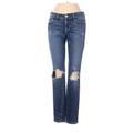 FRAME Denim Jeans - Low Rise: Blue Bottoms - Women's Size 26 - Dark Wash