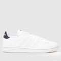 adidas advantage trainers in white & navy