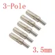 5Pcs 3.5mm Female Jack 3 Pole Audio Headphone Solder Wire Metal Socket Stereo Connector for Audio &