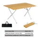 Outdoor Camping Bamboo Folding Table Portable Picnic Folding Desk Aluminium Alloy Foldable Table