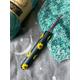 MADE TO ORDER Metallic Black Sunflower Crochet Hook | Flower Crochet Hook | Clay Crochet Hooks | Cute Crochet Hook | Crochet Hook Grip