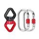 30KN Rope Swing Swivel Hook Carabiners Rotational Hanger for Aerial Yoga Swing Hammock Chair Rock