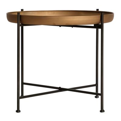 Table Basse en Fer, de couleur Noir, 51x51x45 cm