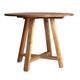 Table Salon en Bois de Mahogany Marron, 100x100x75 cm