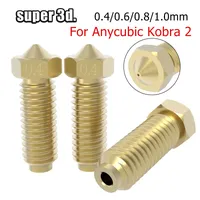 0.4/0.6/0.8/1 0mm Düse für Anycubic Kobra 2 Messing düsen 3D-Druckerzubehör Düse 1 75mm für Kobra 2