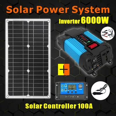 6000w Solar Wechsel richter Solarpanels ystem DC 12V bis AC 110V-220V Solar verbessert Sinus wandler