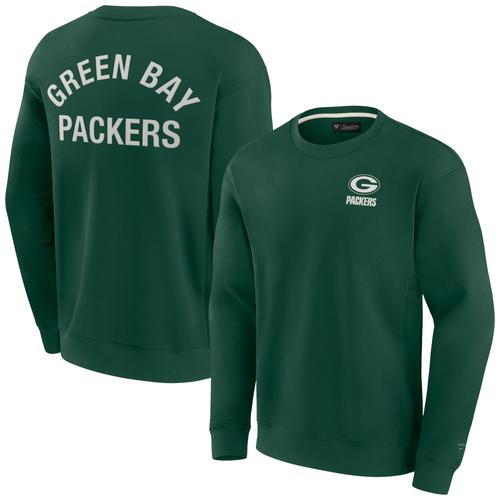 Unisex Fanatics – Superweiches Pullover-Sweatshirt mit Rundhalsausschnitt, Grün, Green Bay Packers