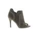 Vince Camuto Heels: Brown Solid Shoes - Women's Size 7 1/2 - Open Toe