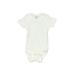 Gerber Organic Short Sleeve Onesie: White Solid Bottoms - Size 18 Month