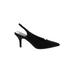 Qupid Heels: Pumps Stilleto Cocktail Party Black Print Shoes - Women's Size 8 - Pointed Toe