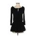 Surf Gypsy Cocktail Dress - Mini: Black Solid Dresses - Women's Size Small