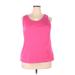Lands' End Active T-Shirt: Pink Activewear - Women's Size 2X