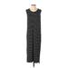 Madewell Casual Dress - Shift Scoop Neck Sleeveless: Black Color Block Dresses - Women's Size Small