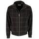 Les Deux Jacke "Como Check Harrington Wool Mélange Jack" Herren charcoral melange / grey melange, Gr. L, Polyester, Karierte