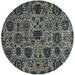 Blue Round 7'10" Area Rug - Charlton Home® Pichard Oriental Area Rug Nylon | Wayfair F044DE189D2D4408AFF11C579429FE4D