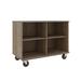 Stevens ID Systems Mobile 4 Compartment Cubby w/ Casters Wood in Brown | 36 H x 48 W x 24 D in | Wayfair 80138 Z36-059