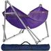Arlmont & Co. Tranquillo Hammock Stand Polyester in Indigo/Brown | 109.4 D in | Wayfair D2F6AC49459C43A4BC5C97956EA6B29E