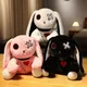 Lapin en peluche de la série Dark pour enfants jouet Pentacle lune Vampire Style gothique Rock