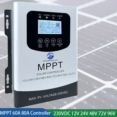 Contrôleur de charge MPPT pour panneaux solaires 230V DC 48V 60V 72V 84V 96V 40A 60A 80A