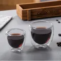 Tasse à thé Kung Fu en verre à double paroi tasse transparente café lait eau verres en verre