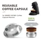 Capsules de café réutilisables pour Senseo HD7801 dosette filtrante accessoires en acier