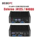 BEBEPC – Mini PC industriel Windows 10 Pro/Linux Celeron J4125 Quad-Core N4000 2x LAN 4 com