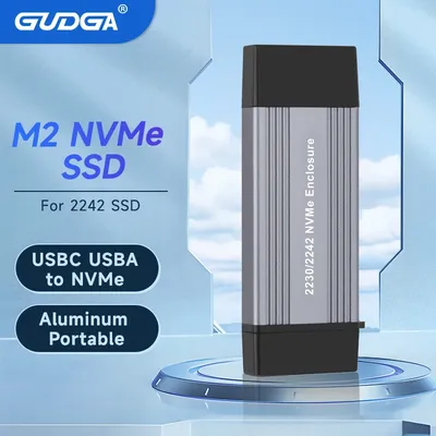 Boîtier aluminium NVcloser M.2 vers USB 3.1 Isabel 2 10Gbps Type A + Type C SSD externe pour