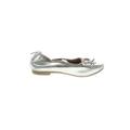 Cat & Jack Flats: Slip-on Chunky Heel Casual Silver Shoes - Kids Girl's Size 5