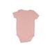 Carter's Short Sleeve Onesie: Pink Print Bottoms - Size 24 Month