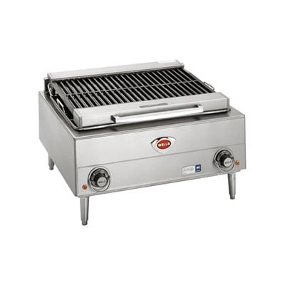 Wells B-40 24" Charbroiler w/ Cast Iron Grates, 240v/1ph/3ph, Stainless Steel