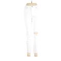 Levi's Jeggings - High Rise Skinny Leg Boyfriend: White Bottoms - Women's Size 28 - White Wash