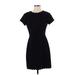 Club Monaco Casual Dress - Sheath: Black Solid Dresses - Women's Size 4