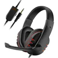 Cuffie Cuffie da gioco cablate da 3,5 mm Auricolari Musica per PS4 Play Station 4 Gioco PC Chat computer con microfono